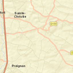 Preignan Street Map