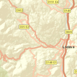 Lodève Street Map