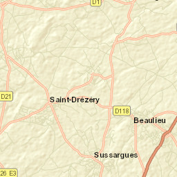Saint-Drézéry Street Map