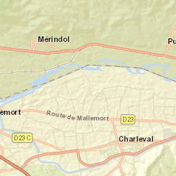Charleval Street Map