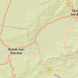 Vinon-sur-Verdon Street Map