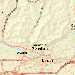 Spicchio-Sovigliana Street Map