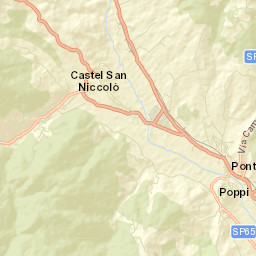 Ponte a Poppi Street Map
