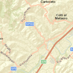 Cartoceto Street Map