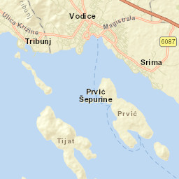 Vodice Street Map