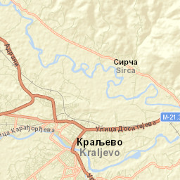 Kraljevo Street Map
