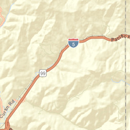 Highway 99 & Interstate 5, Cottage Grove Street Map