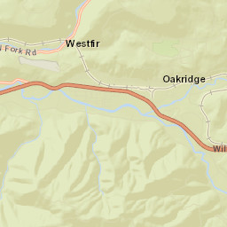 Oakridge Street Map