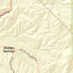 Hidden Spring Street Map