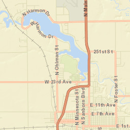 517-599 North Main Street, Mitchell, SD Street Map