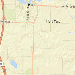 Oceana County Street Map