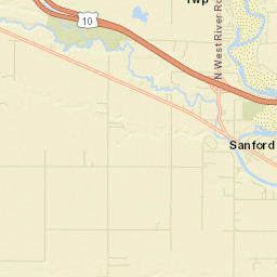 Midland County Street Map