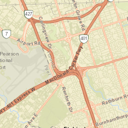 Etobicoke Street Map