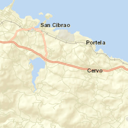 Cervo Street Map