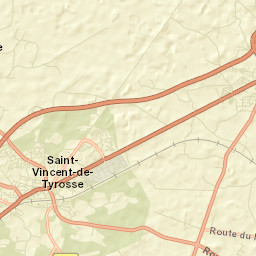Saint-Vincent-de-Tyrosse Street Map
