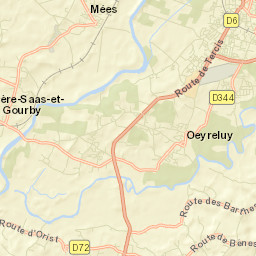 Tercis-les-Bains Street Map