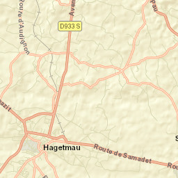 Hagetmau Street Map