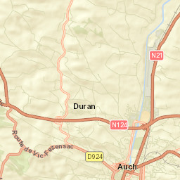 Auch Street Map