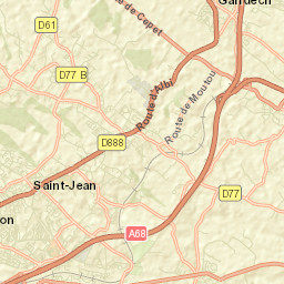 Montrabé Street Map