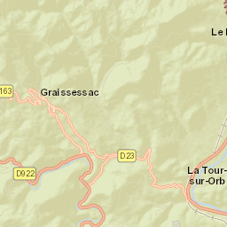 La Tour-sur-Orb Street Map