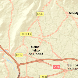 Montpeyroux Street Map