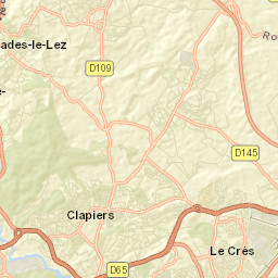 Le Crès Street Map