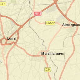 Lunel Street Map