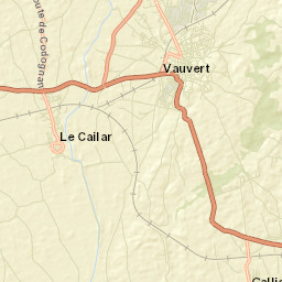Vauvert Street Map