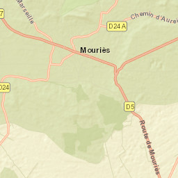 Mouriès Street Map