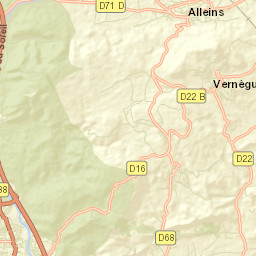 Vernègues Street Map