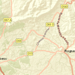 Rognes Street Map