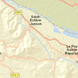 Le Puy-Sainte-Réparade Street Map