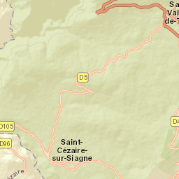 Saint-Cézaire-sur-Siagne Street Map