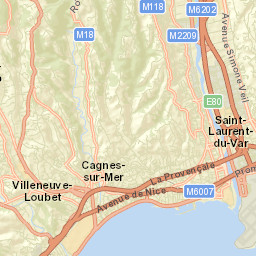 Cagnes-sur-Mer Street Map