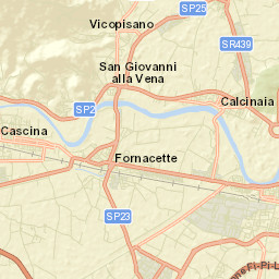Pontedera Street Map