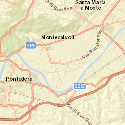 Montecalvoli Street Map