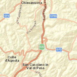 San Casciano in Val di Pesa Street Map