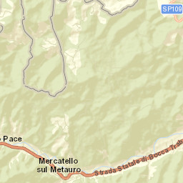 Mercatello sul Metauro Street Map