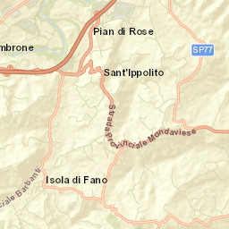 Sant'Ippolito Street Map