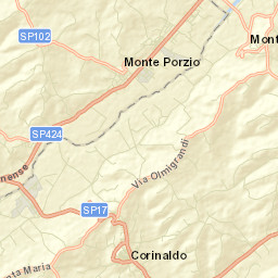 Monte Porzio Street Map