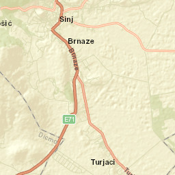 Turjaci Street Map