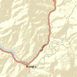 Konjic Street Map
