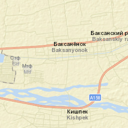 Baksanenok Street Map