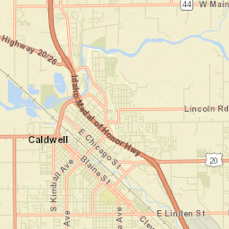 Caldwell Street Map