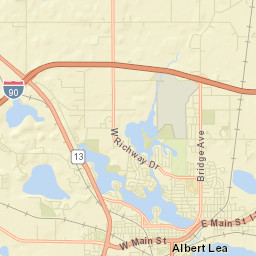 1504 West Fountain Street Albert Lea MN Street Map