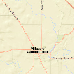 Campbellsport Street Map