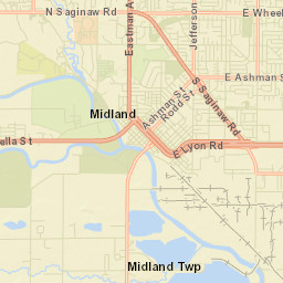 Midland Street Map