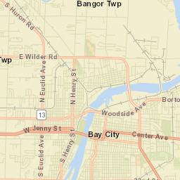 Bay City Street Map