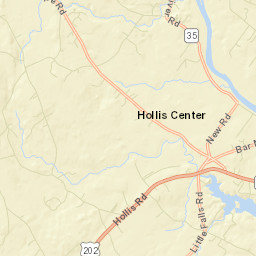 Hollis Center Street Map