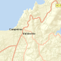 Valdoviño Street Map